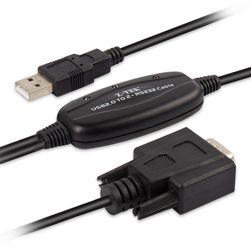 z-tek力特USB转RS232串口线2口双头DB9针COM一分二ztek多接口转换器两口同时使用英国原装进口FTDI芯片ZE537A - 图2