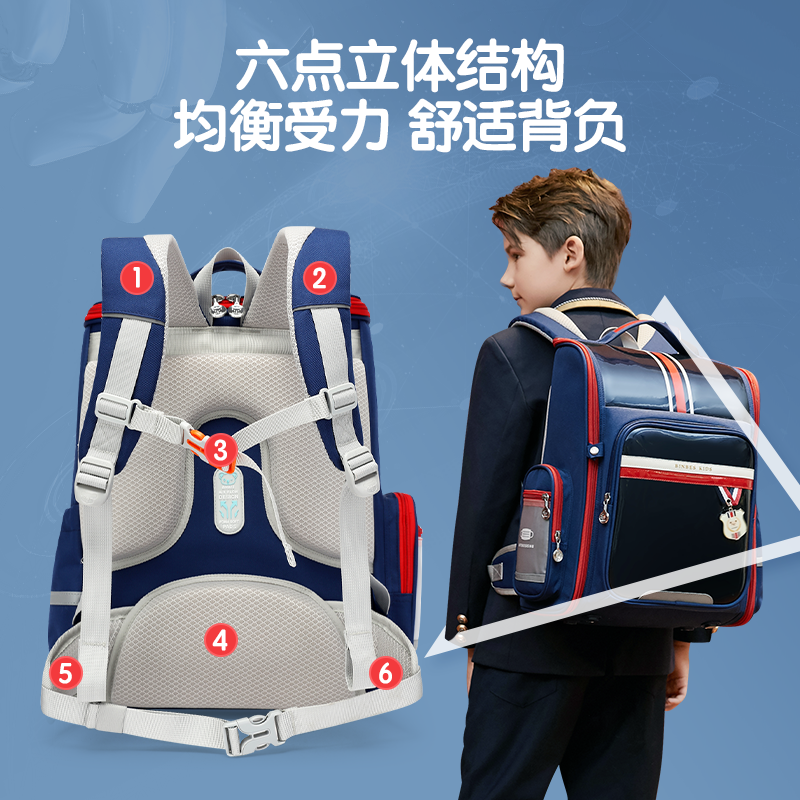 阳光8点小学生书包2024年新款男女童1-3-6年级儿童背包7-12岁