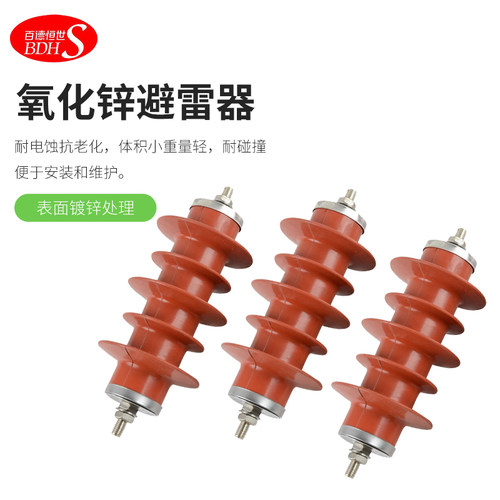 高压氧化锌避雷器10kv户外HY5WS-17/50配电型一体式无间隙A级硅胶 - 图2