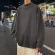 Trendy and versatile German velvet knitted sweater solid color bottoming shirt