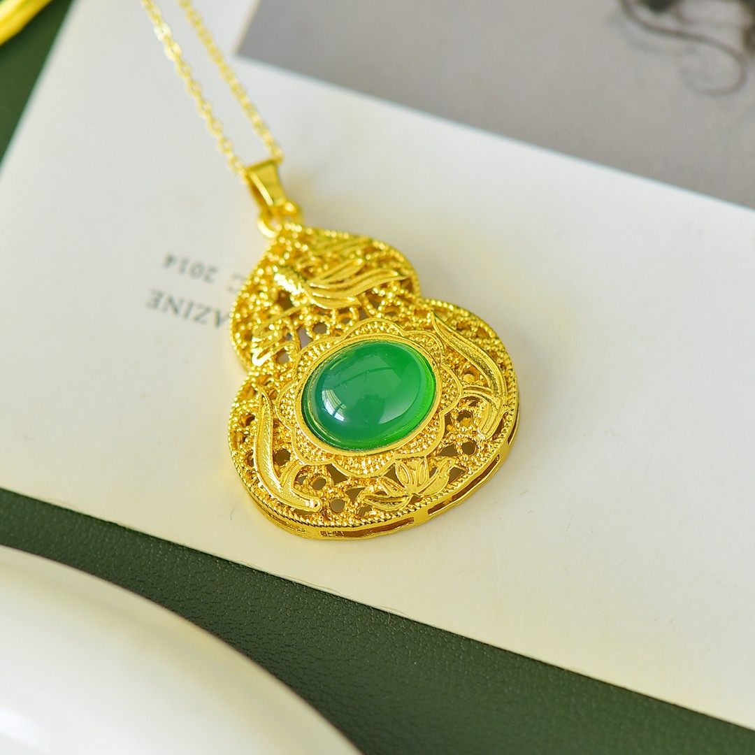 【名称】铜镶嵌绿玉髓圆蛋面福禄镂空吊坠,淘宝优惠券,粉丝福利购,淘宝优惠卷