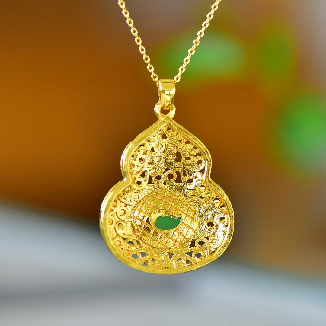 【名称】铜镶嵌绿玉髓圆蛋面福禄镂空吊坠,淘宝优惠券,粉丝福利购,淘宝优惠卷