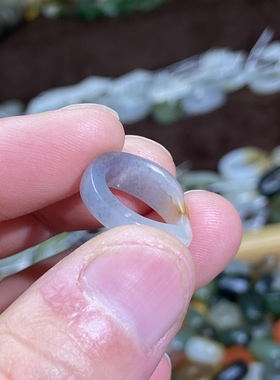 和田玉籽料卡13跑环洒金皮黑白分明青花满皮玉环文玩珠串挂饰跑圈