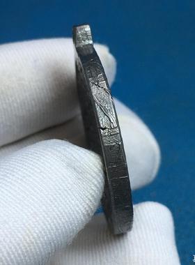 【真理陨工】阿勒泰陨铁陨石圆牌九宫八卦天铁吊坠护身天然饰品