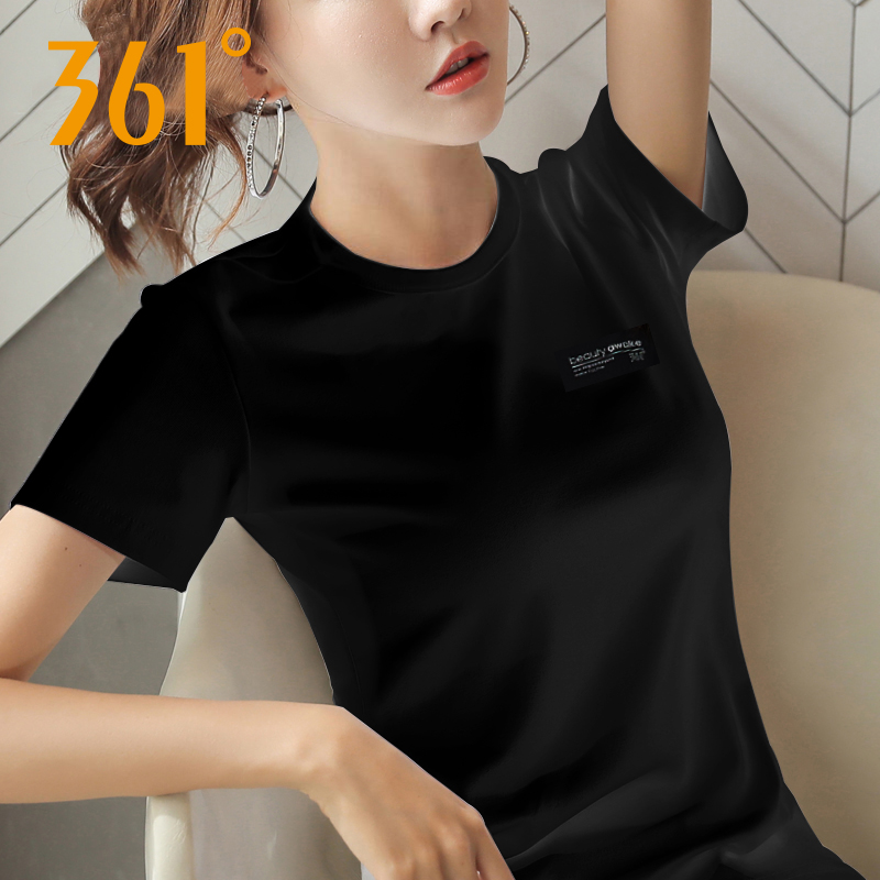 361运动T恤女2024夏季新款速干衣短袖上衣361度跑步健身宽松透气