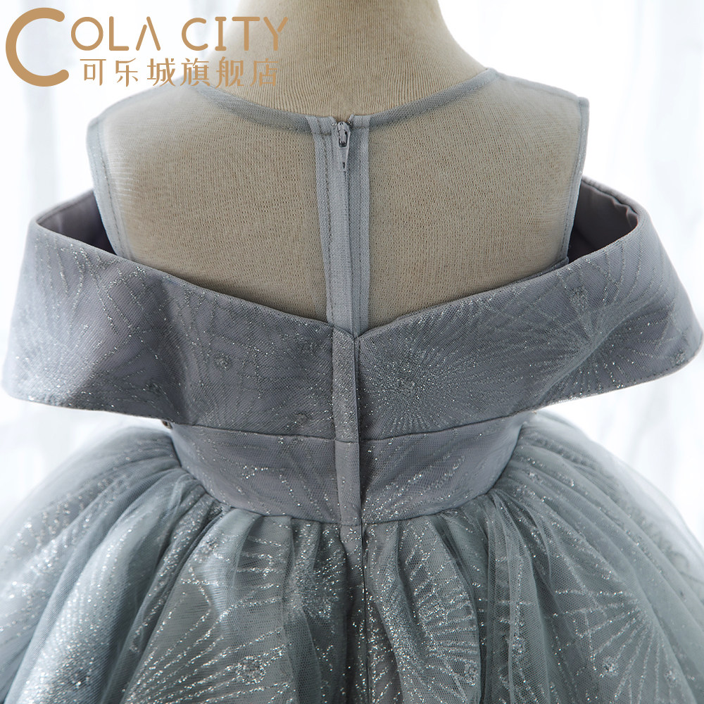 女孩洋气礼服公主裙女童蓬蓬纱短裙儿童宝宝生日婚纱小伴娘主持服,淘宝优惠券,粉丝福利购,淘宝优惠卷