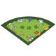 Semicircle early childhood education center reading area carpet can be customized