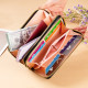 Women's Wallet Long Double Zipper Mobile Phone Bag Student Wallet Large Capacity Clutch Bag Soft Coin Purse