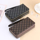 Zippered mobile phone bag multi-functional long wallet for women
