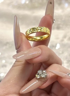 碎冰冰戒指爆闪窄版满天星对戒