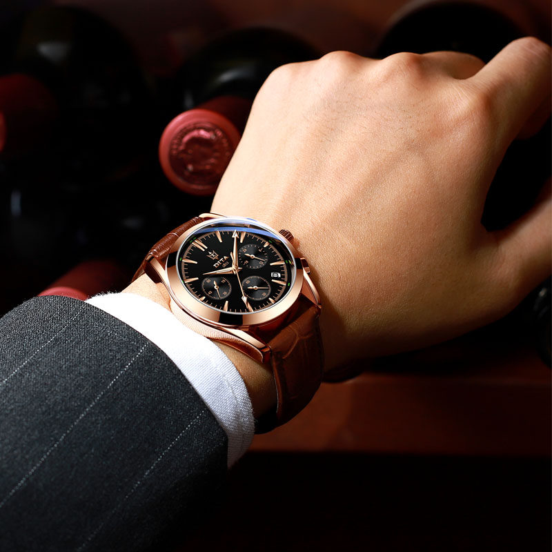 迪塔男士全自动夜光防水运动机械表 迪塔卡炫国产腕表