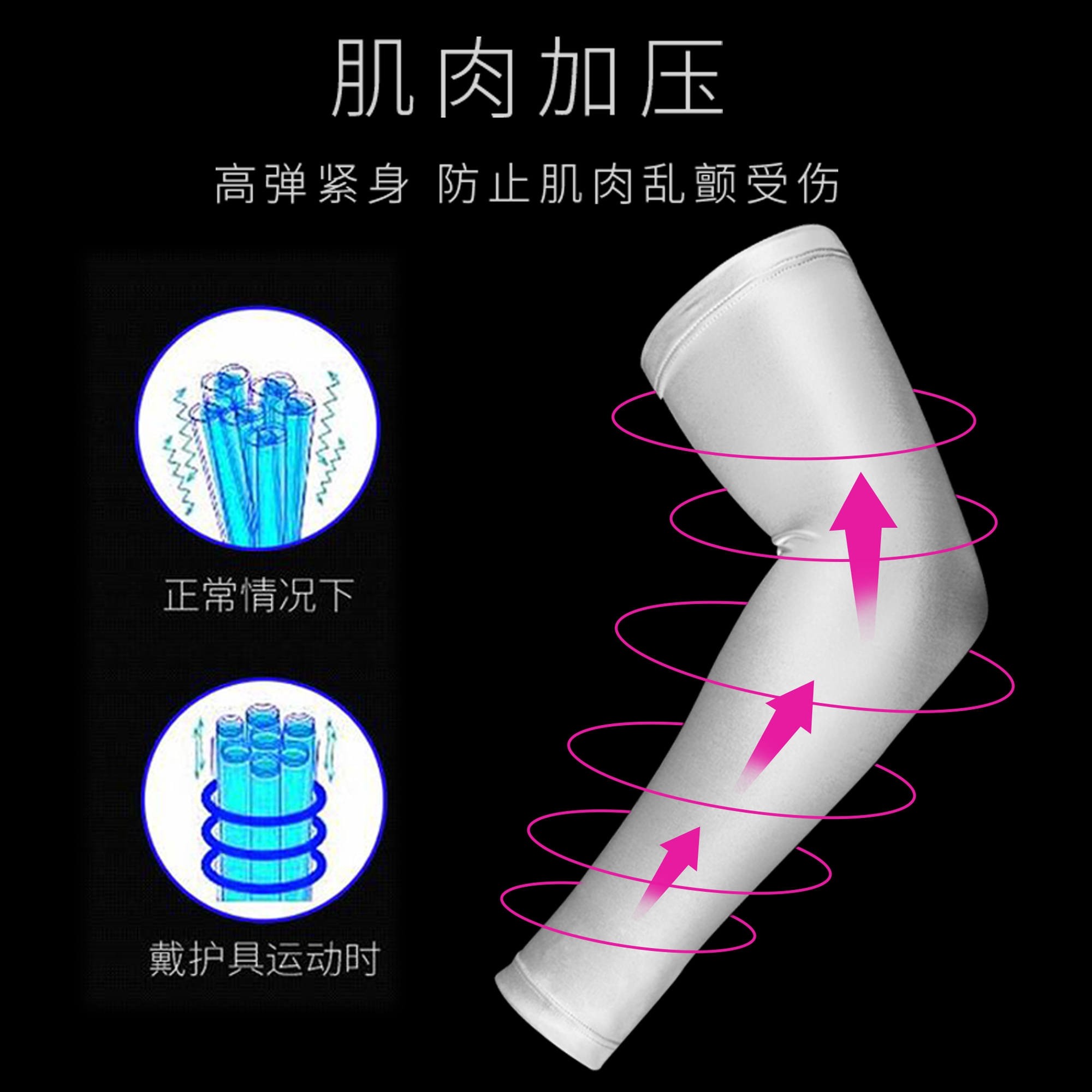 篮球运动护臂护肘护腕男女专业紧身运动护具装备透气胳膊手臂加压,淘宝优惠券,粉丝福利购,淘宝优惠卷