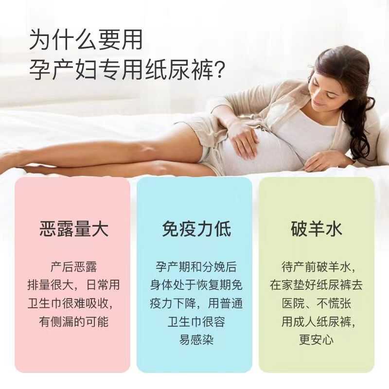 成人纸尿裤孕产妇抑菌消臭尿不湿孕妇粘贴型医用舒适防漏护理用品 - 图0
