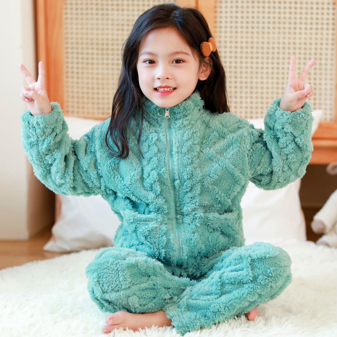 秋冬季儿童法兰绒睡衣女童宝宝男童家居服女孩加厚冬款男孩珊瑚绒,淘宝优惠券,粉丝福利购,淘宝优惠卷
