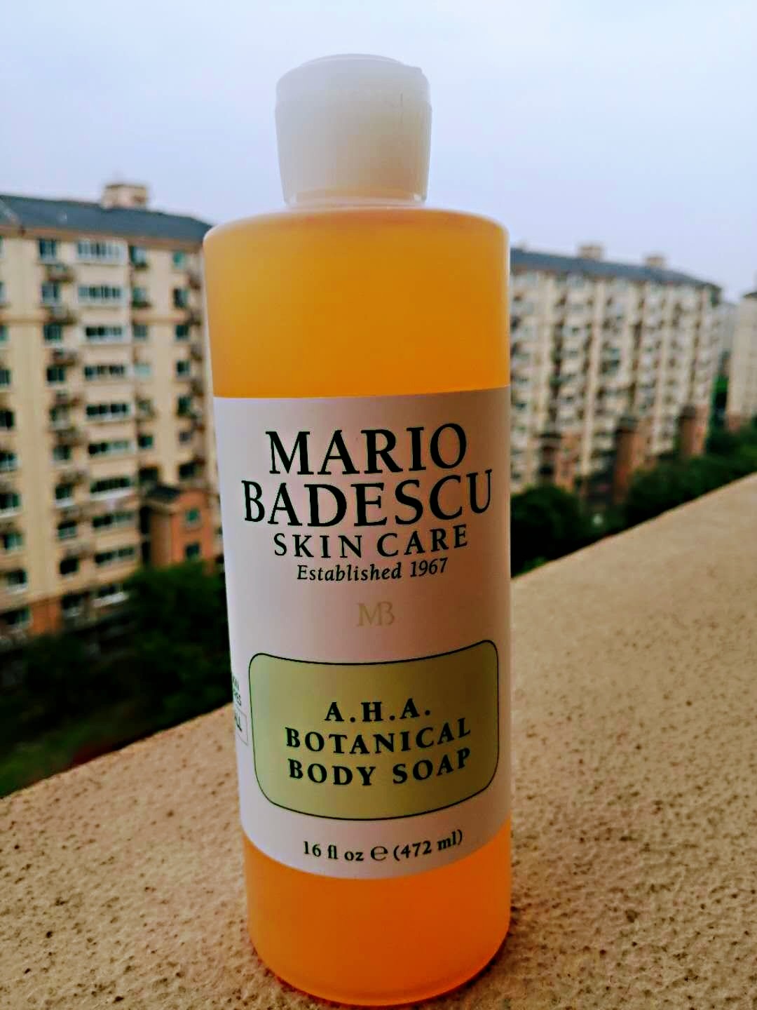 美国mario badescu果酸沐浴露乳AHA去角质鸡皮mb胸背部痘痘472ml优惠券