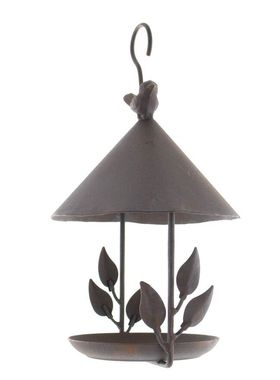 美式乡村田园风铁质做旧房子小鸟