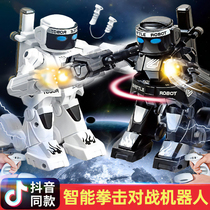 Body sensation Black tech remote control of war robot children Toys boys Double boxer fights against fight against fight