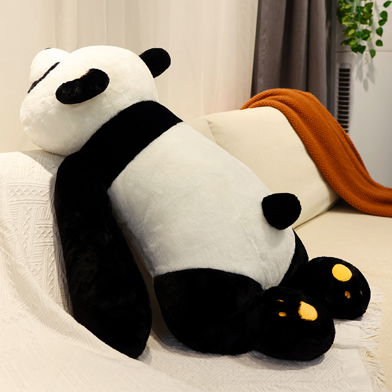熊猫玩偶抱枕睡觉女生趴趴熊长条毛绒玩具大号夹腿公仔抱抱熊娃娃 - 图0