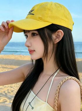 复古宽檐防晒显脸小棒球帽女