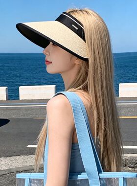2026新款女空顶防晒帽防紫外线