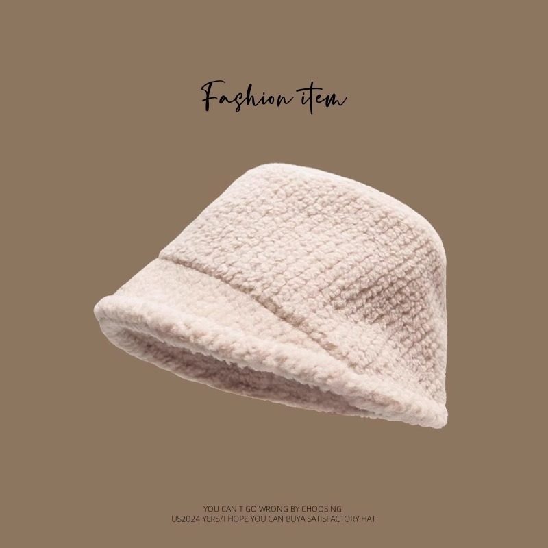 羊羔绒渔夫帽女2025新款秋冬大头围毛茸茸水桶帽加厚保暖护耳盆帽,淘宝优惠券,粉丝福利购,淘宝优惠卷