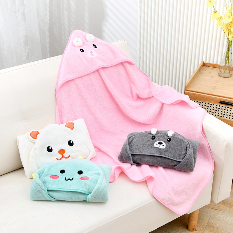 宝宝浴巾婴儿新生儿童带帽斗篷浴袍速干男女童吸水加厚宝宝抱被,淘宝优惠券,粉丝福利购,淘宝优惠卷