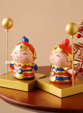 新中式门神摆件乔迁新居礼物