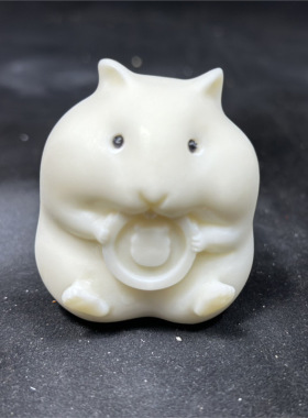 象牙果雕刻爱心熊仓鼠泰迪鼠来宝大牙兔叮噹九尾狐元宝貔貅手把件