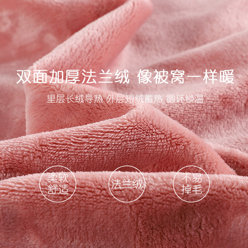 猫人情侣睡衣男士睡袍秋冬珊瑚绒加厚加绒保暖浴袍女冬季长款,淘宝优惠券,粉丝福利购,淘宝优惠卷