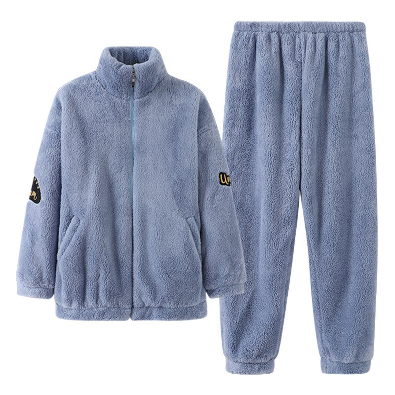 猫人珊瑚绒情侣睡衣秋冬季加厚保暖加绒男女家居服法兰绒套装,淘宝优惠券,粉丝福利购,淘宝优惠卷