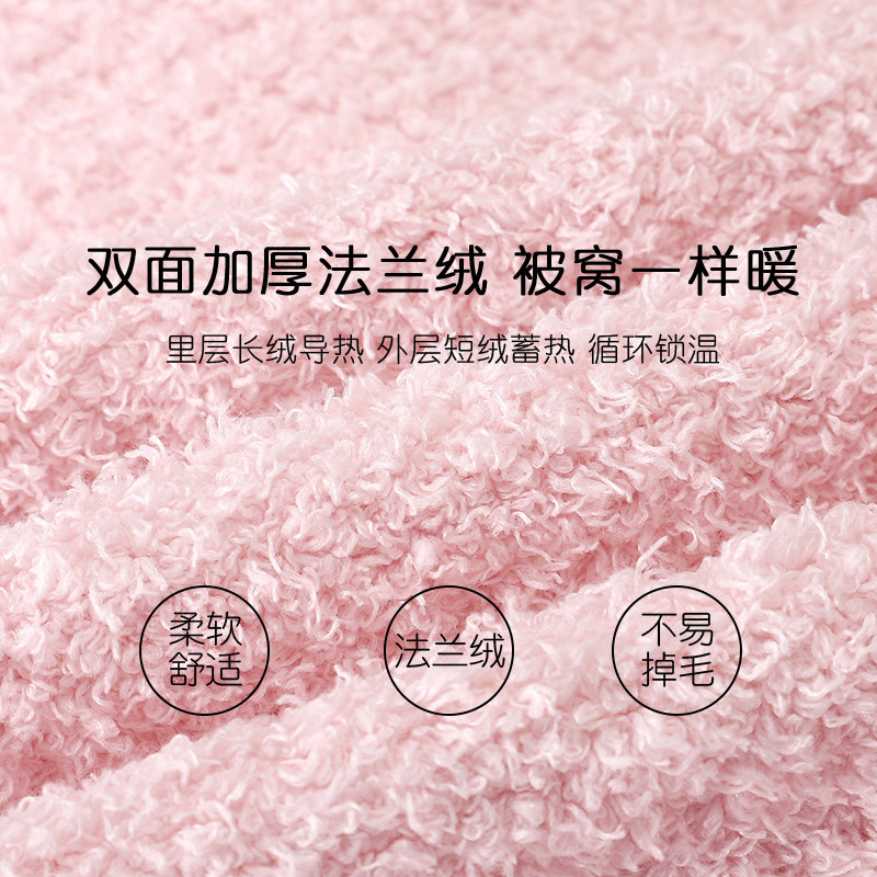 猫人情侣睡衣女冬季法兰绒加绒加厚保暖珊瑚绒家居服男秋冬款,淘宝优惠券,粉丝福利购,淘宝优惠卷