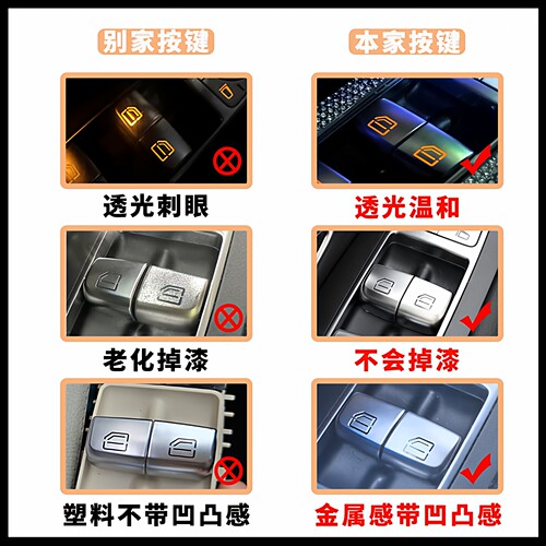 适用奔驰s级车窗按键S320l S400L S450L迈巴赫玻璃升降器开关按钮 - 图0