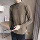 New autumn and winter velvet thickened mid-collar coat sweater