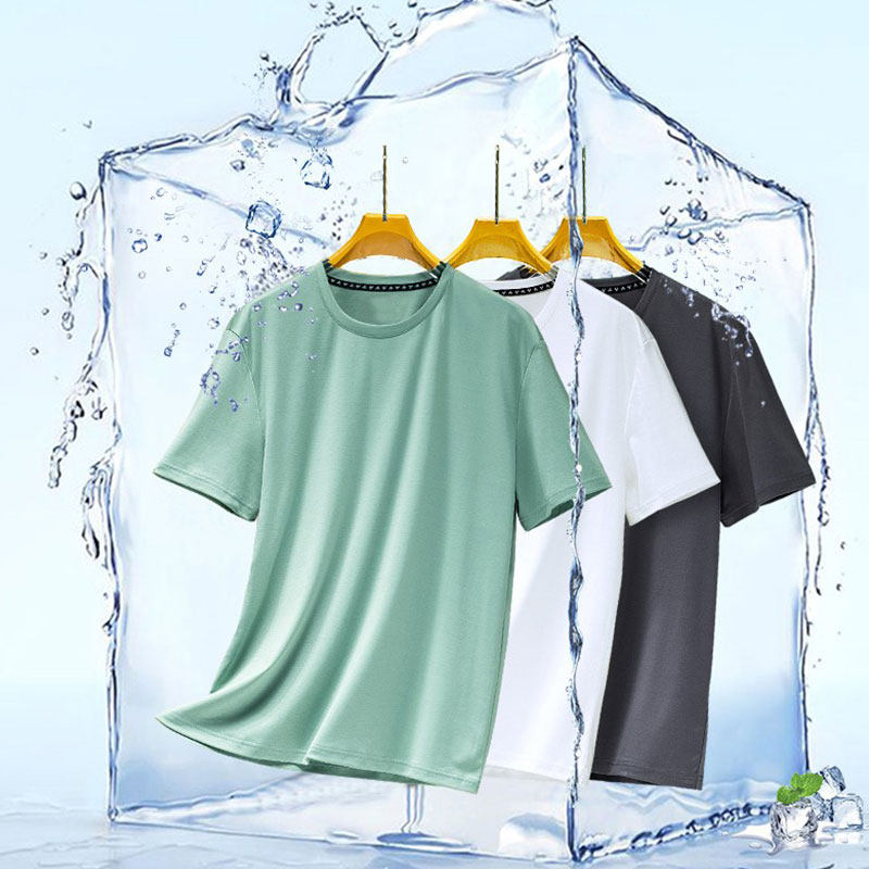 冰丝短袖男定制logo夏季圆领t恤 宾仕丹奴T恤