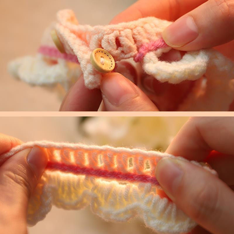 手工可爱毛线钩织编织宠物猫狗兔围脖冬季保暖花朵项圈,淘宝优惠券,粉丝福利购,淘宝优惠卷