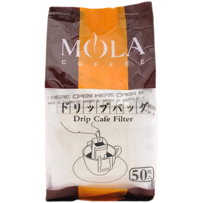 MOLA日本进口挂耳式 手冲咖啡滤纸 挂耳包 咖啡粉过滤袋 便携加厚 - 图3