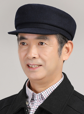 男秋冬冬季保暖老人中老年帽子