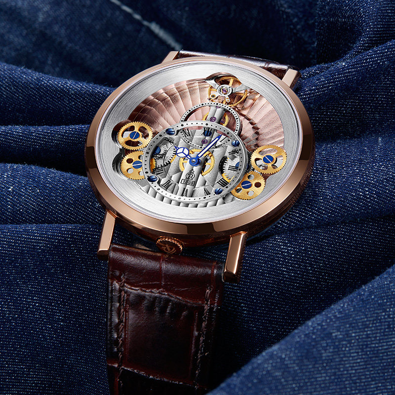 瑞夫泰格/ rt欧美风潮流镂空石英表 瑞夫泰格昱琪国产腕表