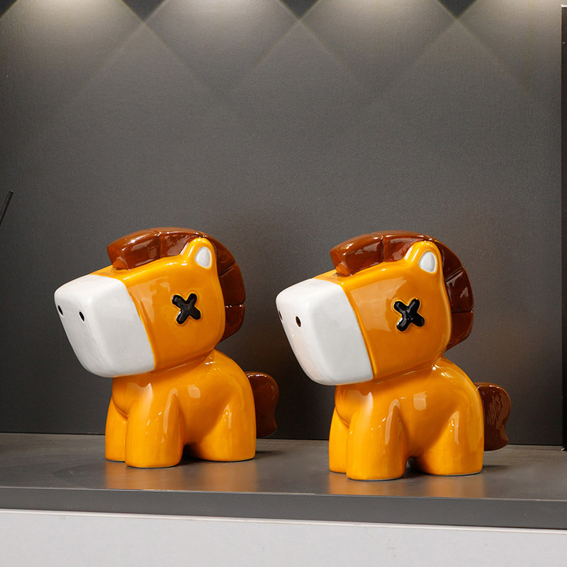 糖驹2026马年书挡摆件客厅玄关电视柜酒柜书柜桌面书立家居装饰品,淘宝优惠券,粉丝福利购,淘宝优惠卷