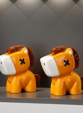 糖驹2026马年书挡摆件客厅玄关电视柜酒柜书柜桌面书立家居装饰品