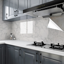 Kitchen Sticker Waterproof Anti-Oil Wall Paper Fireproof High Temperature Self-Adhesive Wall Wall Marble Imitation Tile Wall Stickers