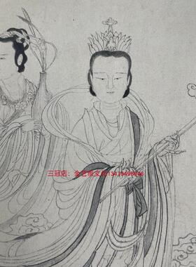 张渥摹九歌图微喷李公M麟白描高清复制克利夫兰馆藏国画