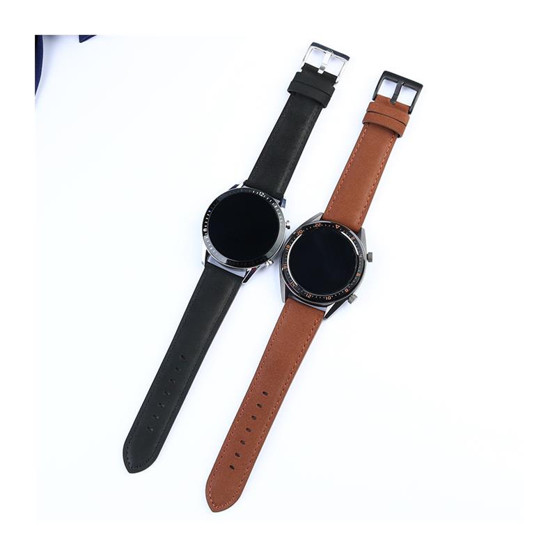适用华为GT/GT2手表带男2pro真皮表带gt2e荣耀magic表带配件22mm - 图3