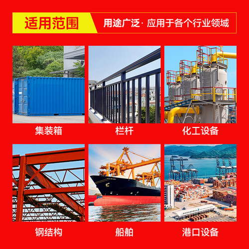 丙烯酸聚氨酯面漆防腐金属防锈钢结构栏杆彩钢瓦机械设备翻新油漆 - 图1