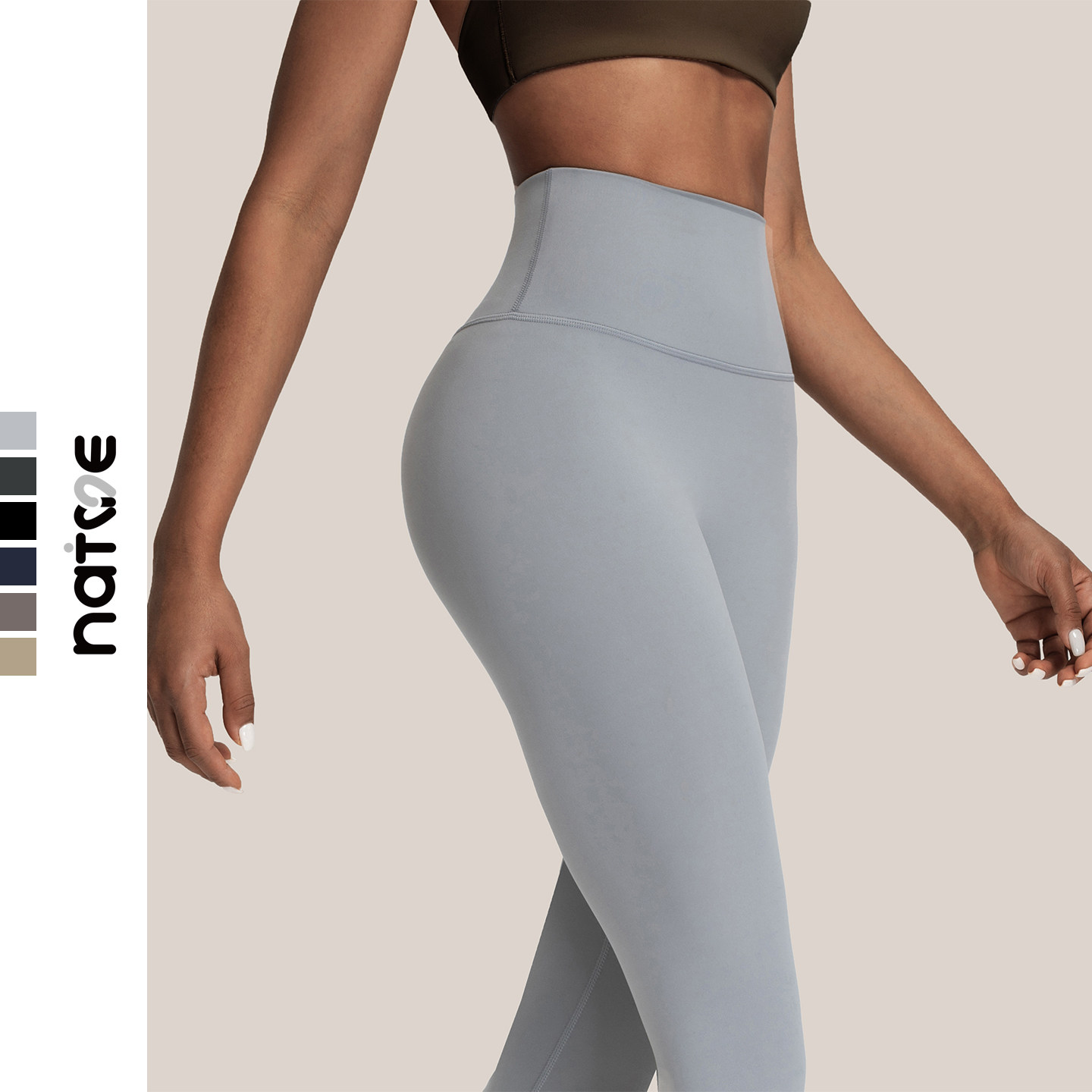 裸感贴肤尼龙66紧身收腹高腰弹力健身裤双6速干紧身弹力瑜伽长裤,淘宝优惠券,粉丝福利购,淘宝优惠卷