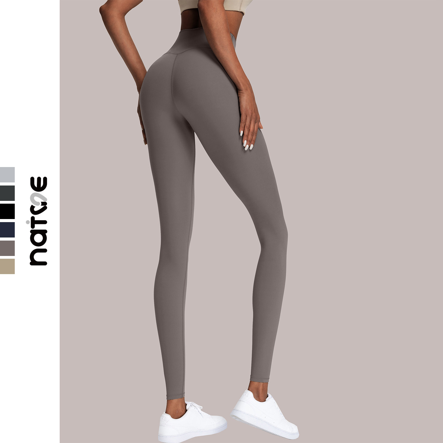 裸感贴肤尼龙66紧身收腹高腰弹力健身裤双6速干紧身弹力瑜伽长裤,淘宝优惠券,粉丝福利购,淘宝优惠卷