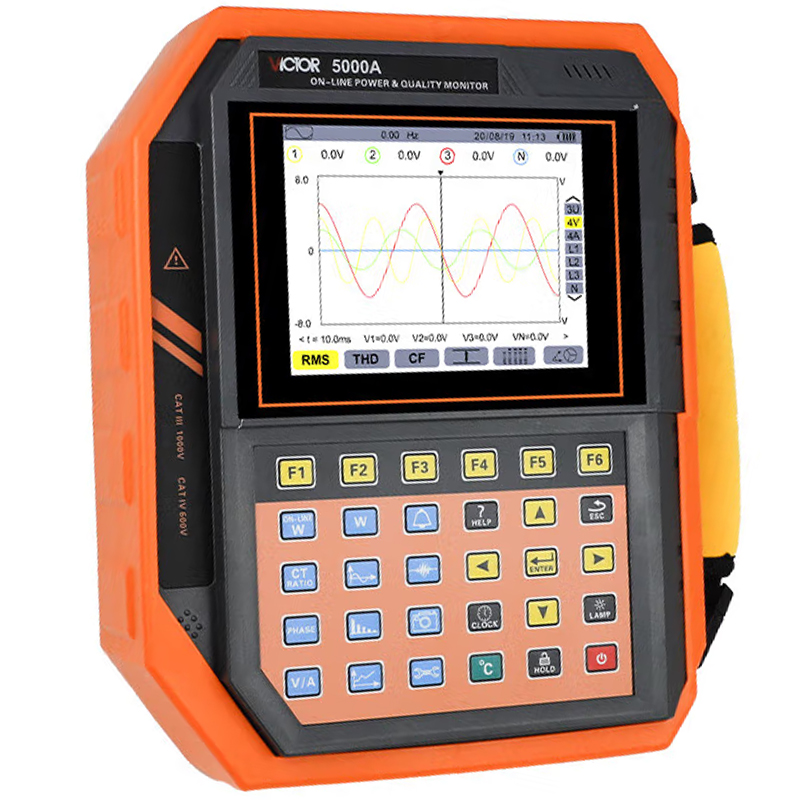 胜利仪器VICTOR电能质量在线监测分析仪电能表 测电力谐波VC5000A - 图0