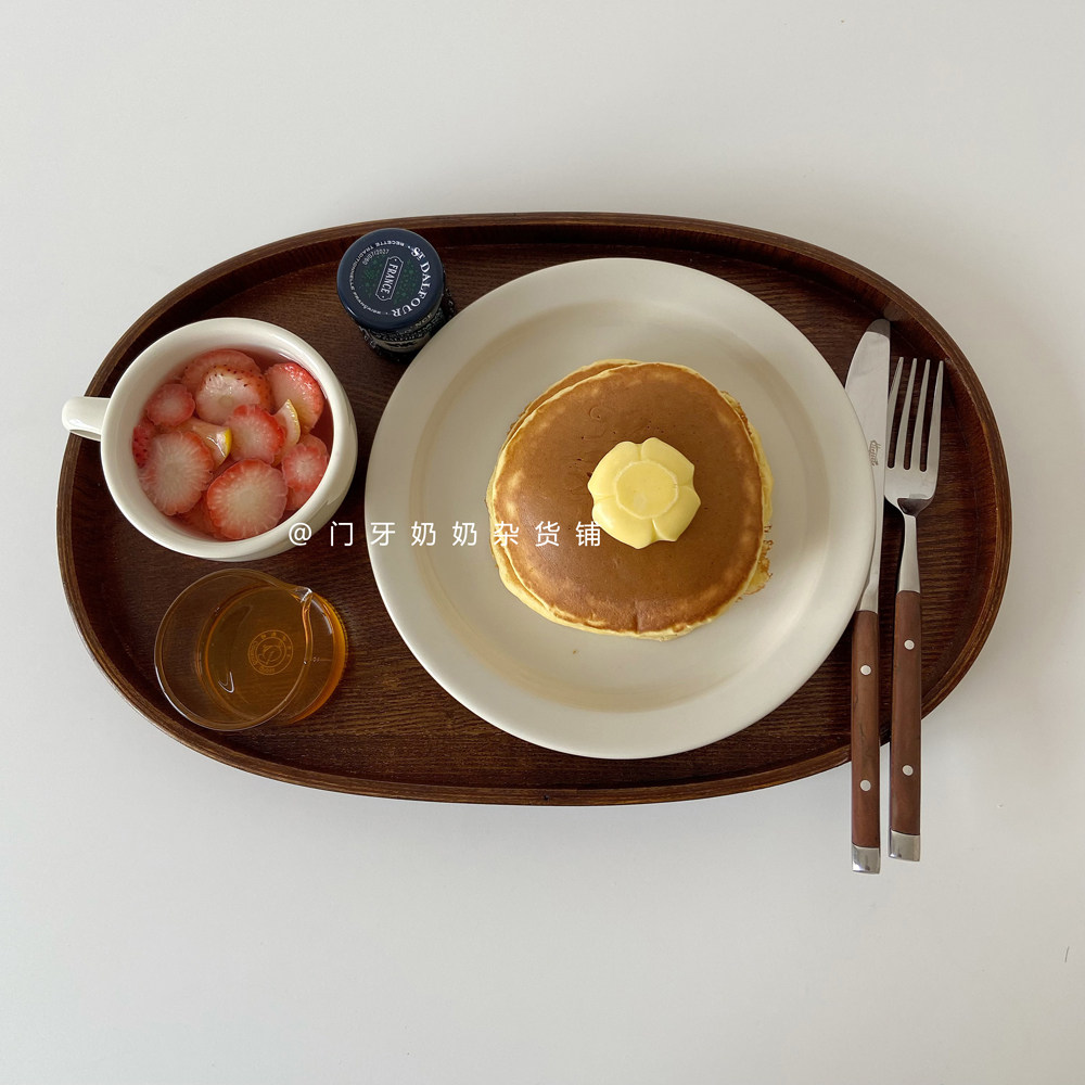 一人食原木日式木质托盘茶具餐盘咖啡厅餐厅托盘椭圆木托盘,淘宝优惠券,粉丝福利购,淘宝优惠卷