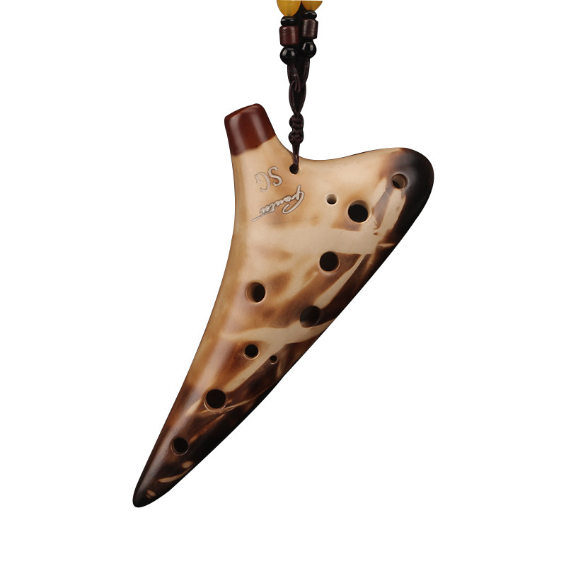 【凡土】高音sg调素烧十二孔专业陶笛 凡多乐器陶笛