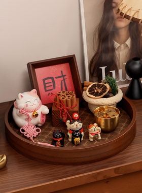 新中式玄关摆件水晶客厅装饰品